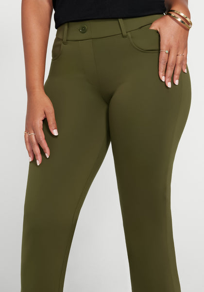 7-Pocket Dress Pant Yoga Pant, Skinny (Cedar Glow)