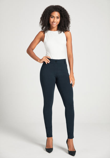 Classic Dress Pant Yoga Pant Skinny Navy Betabrand