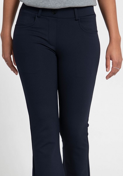 Betabrand Women's Dress Pant Yoga Pants (Boot-Cut) XS-Petite Tan