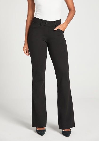 7 Pocket Dress Pant Yoga Pant Bootcut Black Betabrand