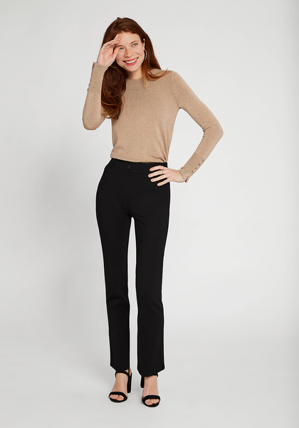 Betabrand, Pants & Jumpsuits, Beta Brand Size Xl Long Black Dress Yoga  Pants Crop Light Stretch High Rise Tall