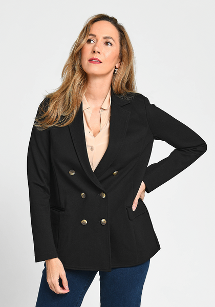Double-Breasted Blazer (Black)