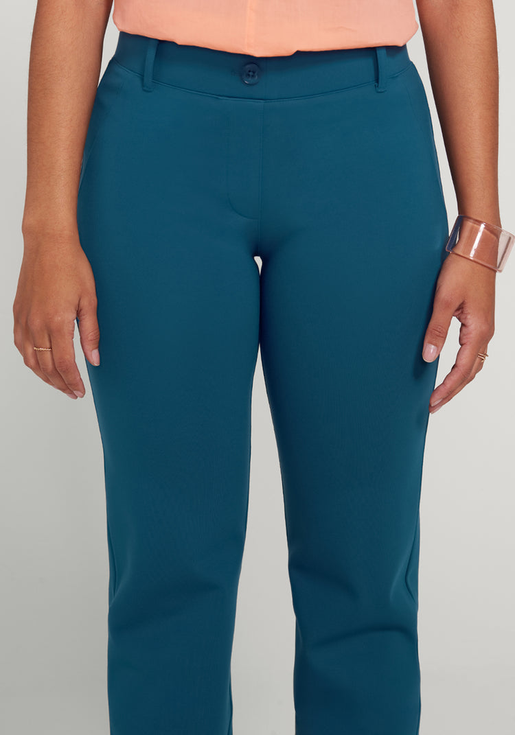 Classic Dress Pant Yoga Pant | Straight (Dark Ocean)