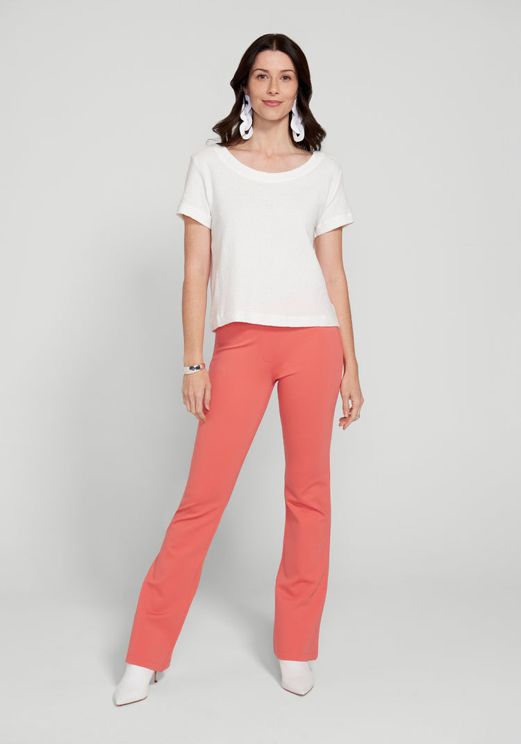 Classic Dress Pant Yoga Pant | Bootcut (Melon)