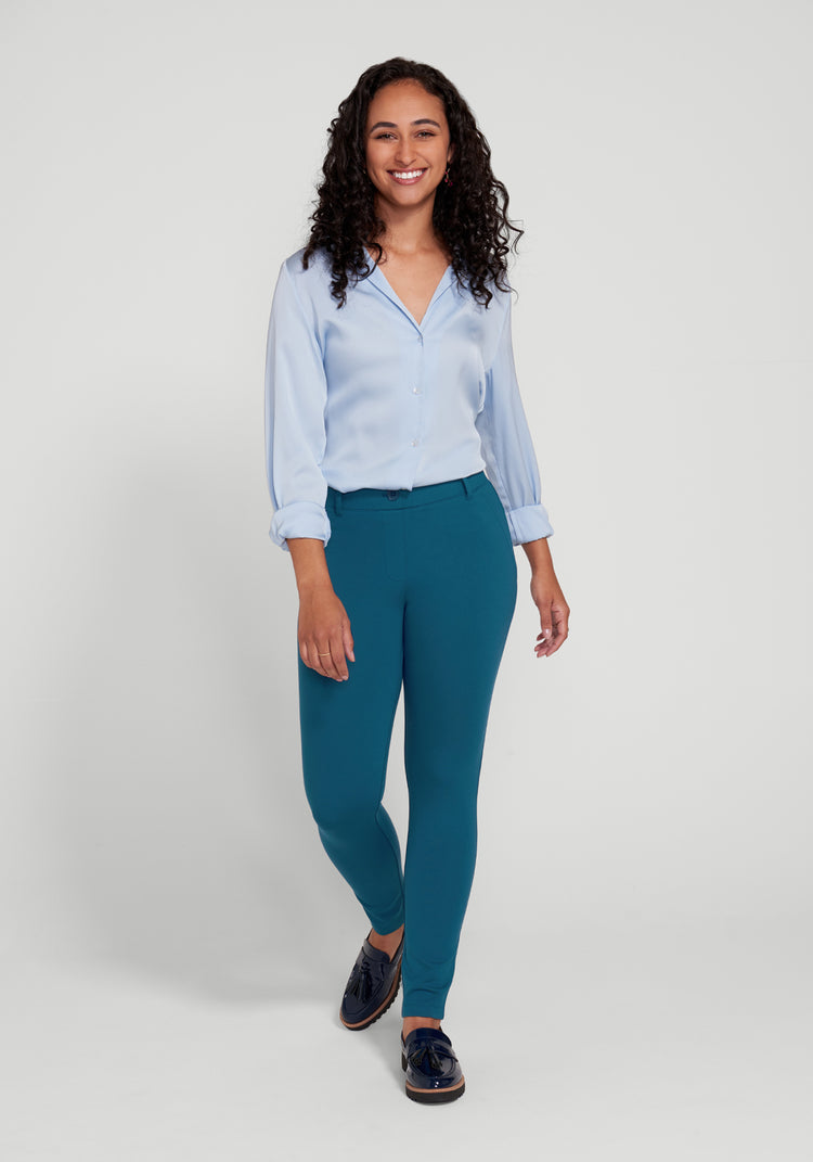 Classic Dress Pant Yoga Pant Skinny Dark Ocean Betabrand