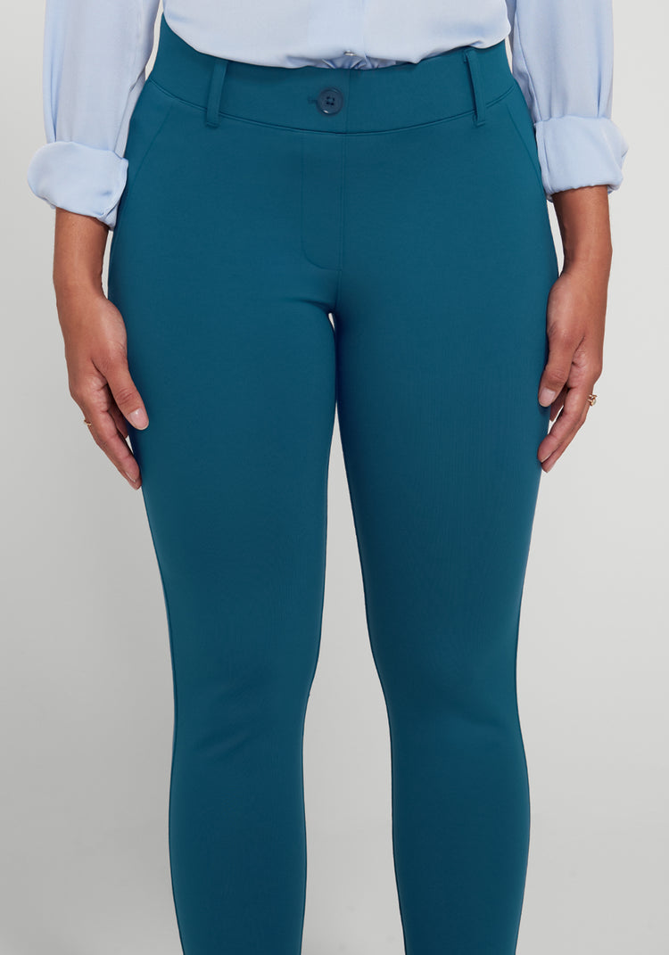 Classic Dress Pant Yoga Pant | Skinny (Dark Ocean)