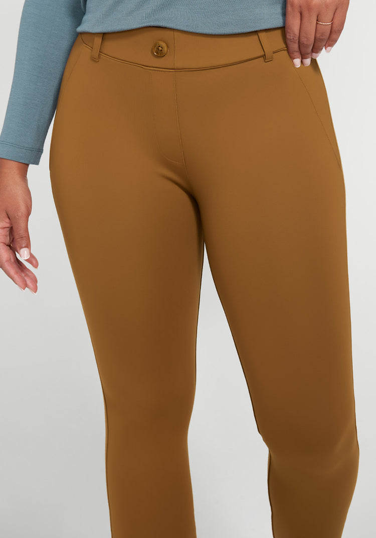 Classic Dress Pant Yoga Pant | Skinny (Nutmeg)