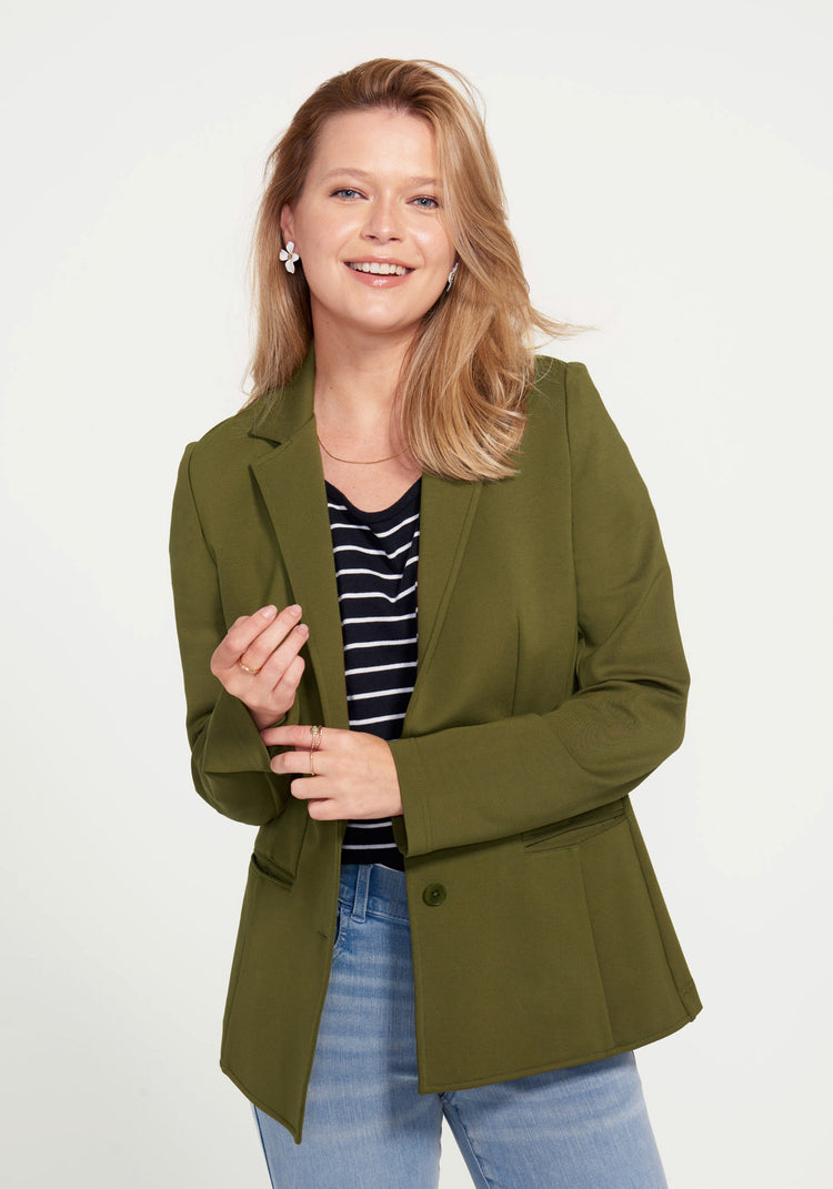 Classic Blazer (Dark Olive)