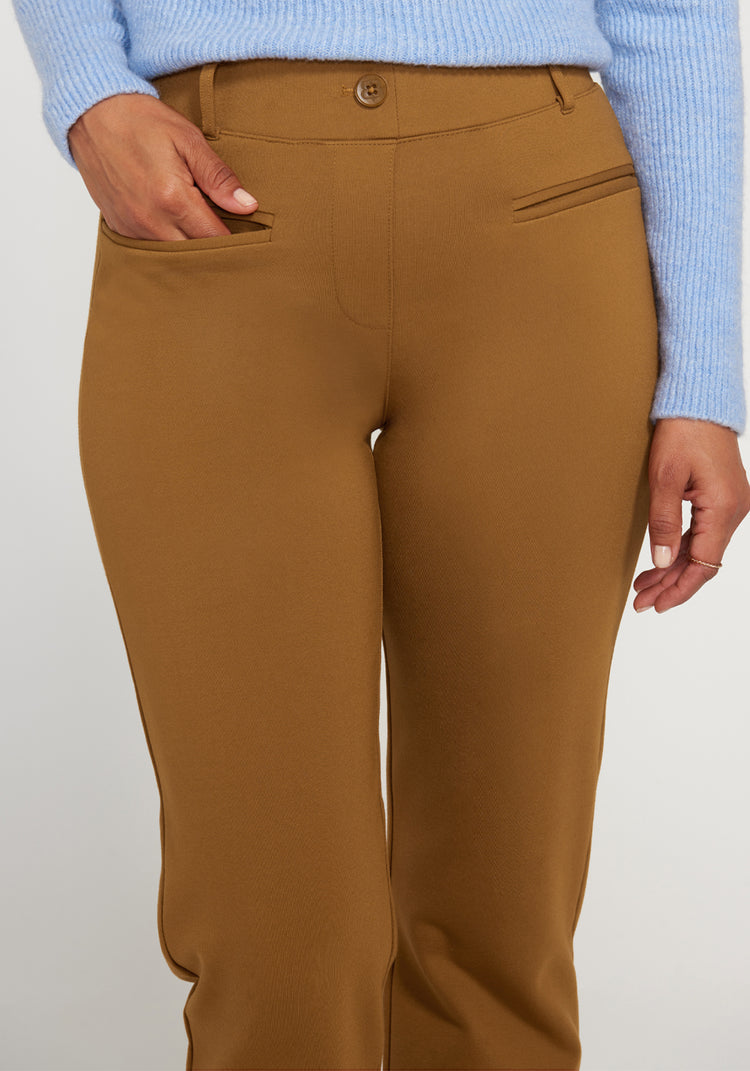 Easy Crop Trouser | Straight (Nutmeg)