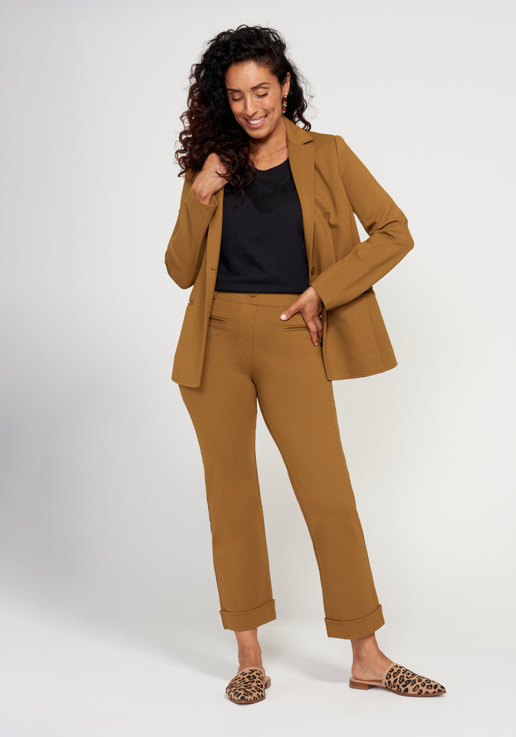 Easy Crop Trouser | Straight (Nutmeg)