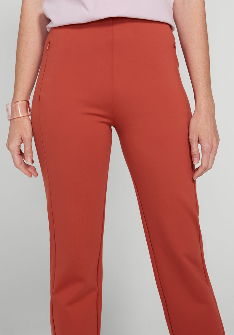 Monroe Crop Trouser | Straight (Burnished Coral)