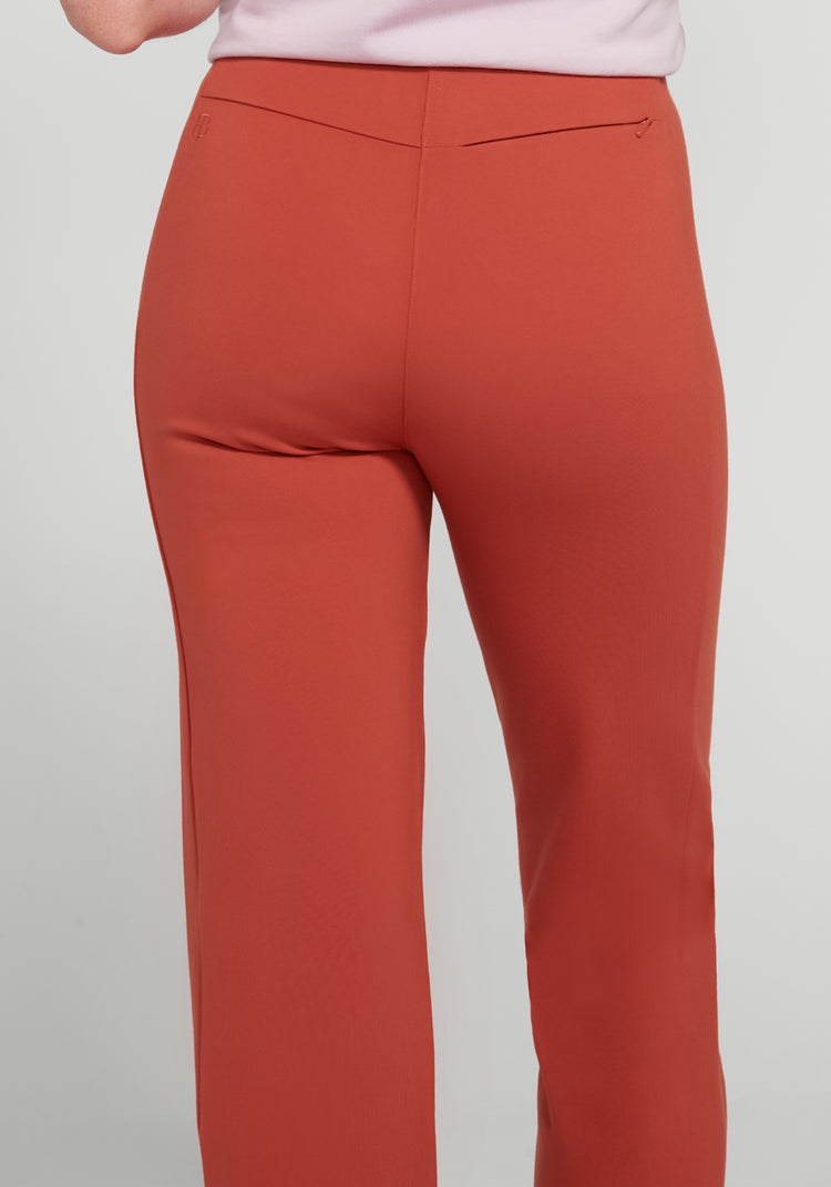 Monroe Crop Trouser | Straight (Burnished Coral)