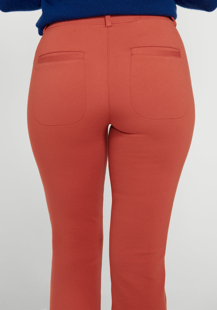 7-Pocket Dress Pant Yoga Pant | Bootcut (Burnished Coral)