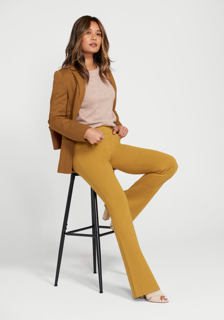 7-Pocket Dress Pant Yoga Pant | Bootcut (Cedar Glow)