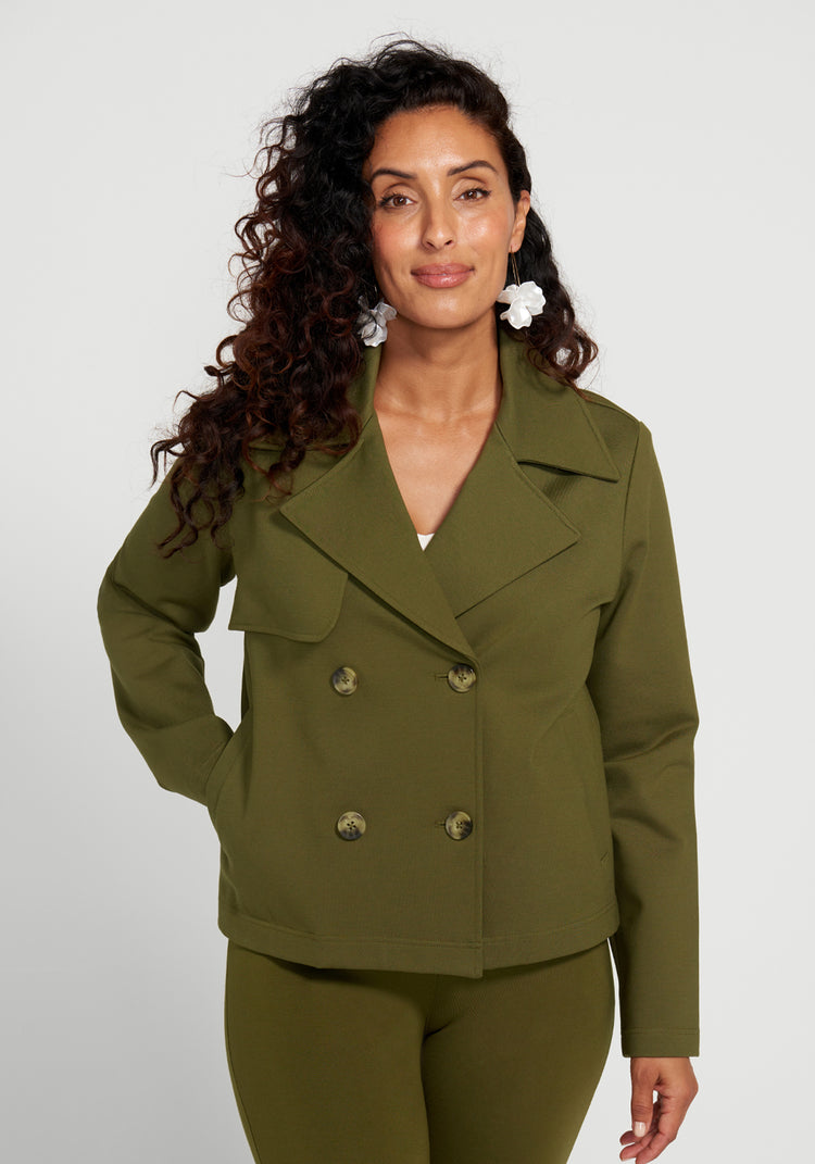 Dark green peacoat women's online