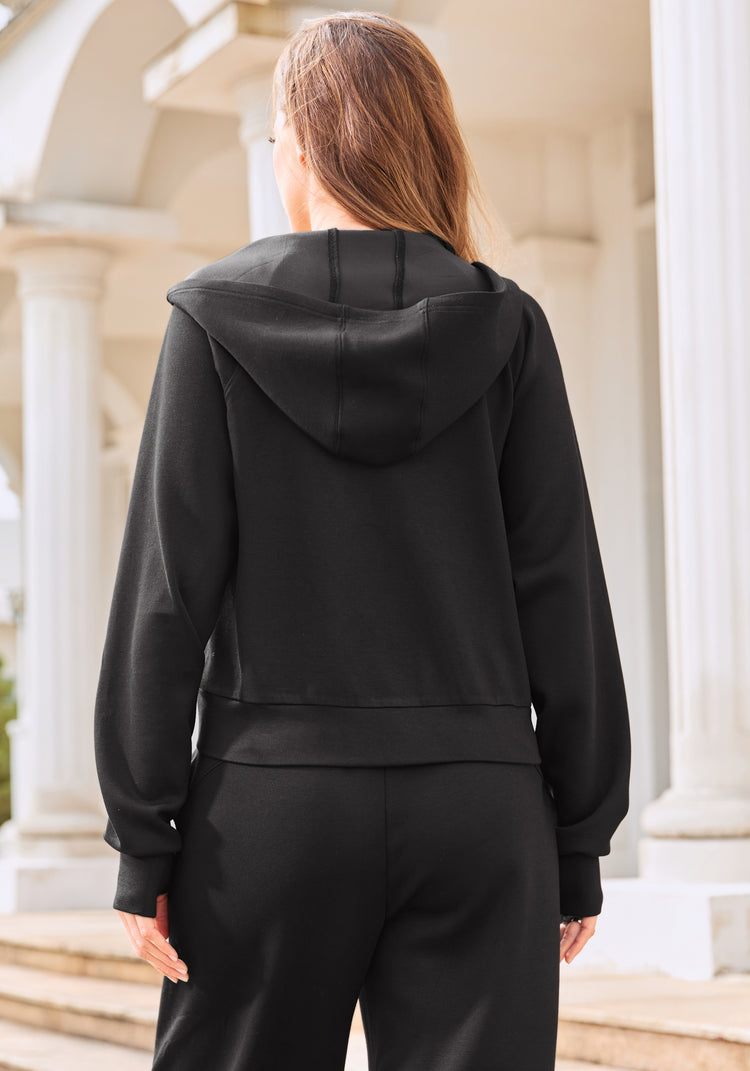 AirFlex Zip Hoodie (Black)