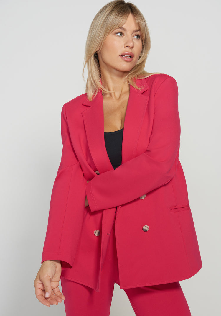 Double Breasted Blazer (Virtual Pink)