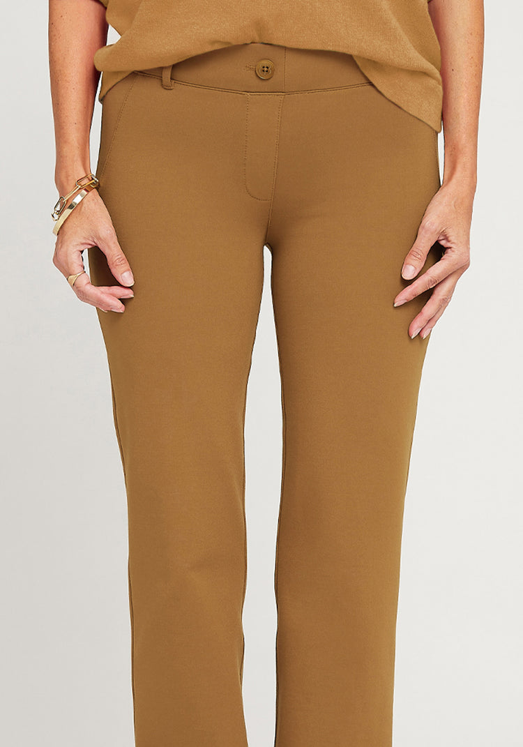 Classic Dress Pant Yoga Pant | Straight (Nutmeg)