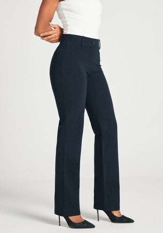 Classic Dress Pant Yoga Pant Straight Navy Betabrand