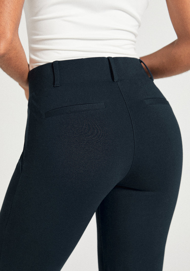 Classic Dress Pant Yoga Pant Straight Navy Betabrand