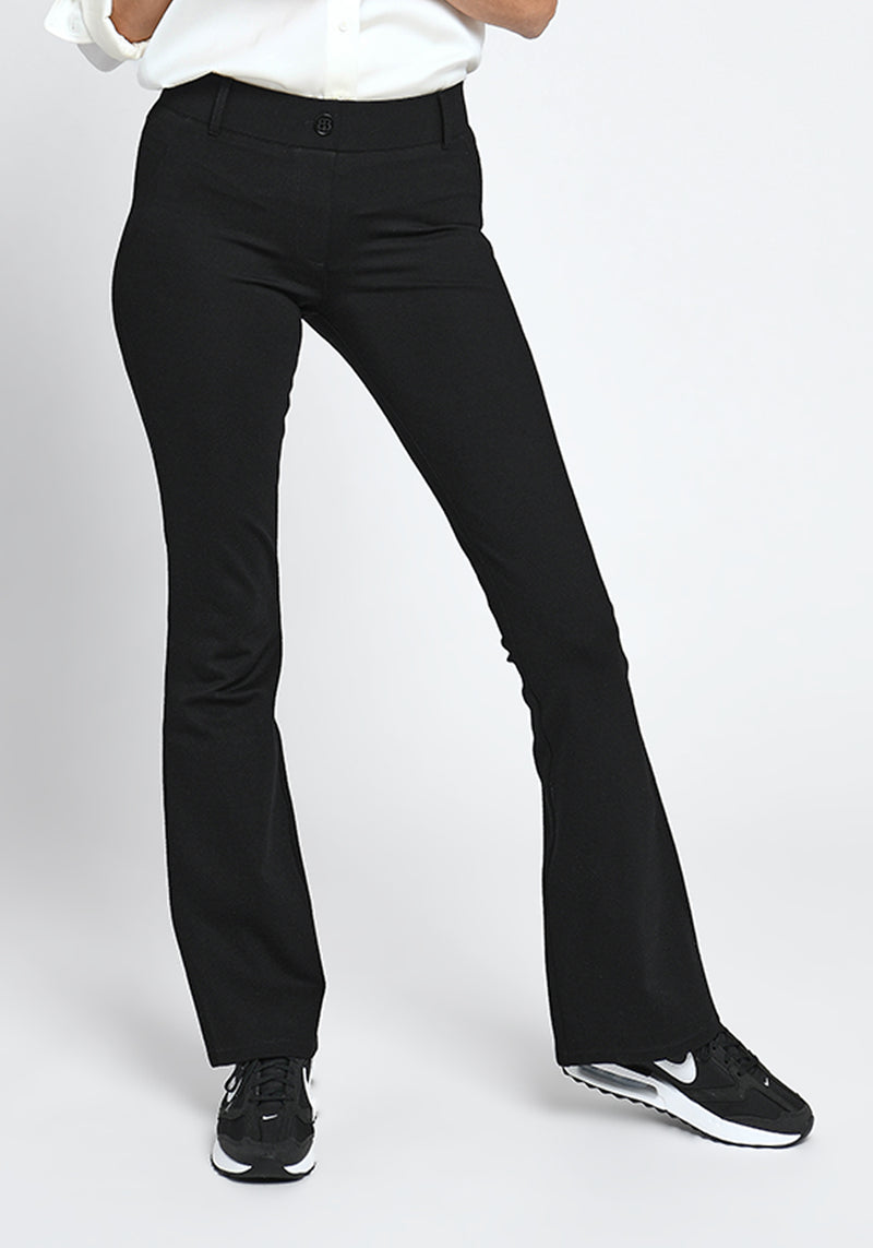 Classic Dress Pant Yoga Pant | Bootcut (Black)