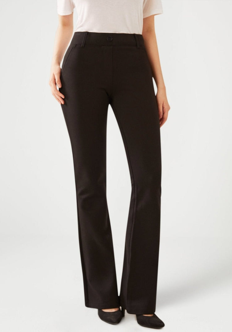 Classic Dress Pant Yoga Pant | Bootcut (Black)