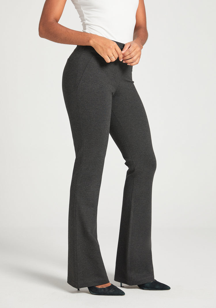 Classic Dress Pant Yoga Pant Bootcut Charcoal Betabrand