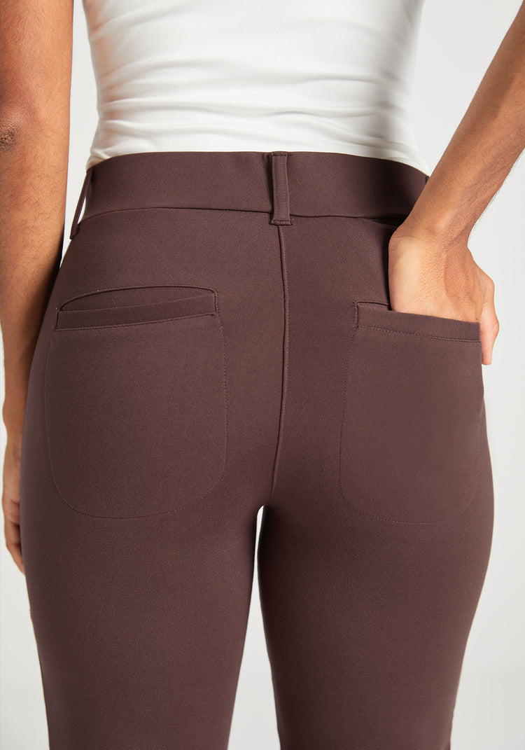 7-Pocket Dress Pant Yoga Pant | Straight (Cherrywood)