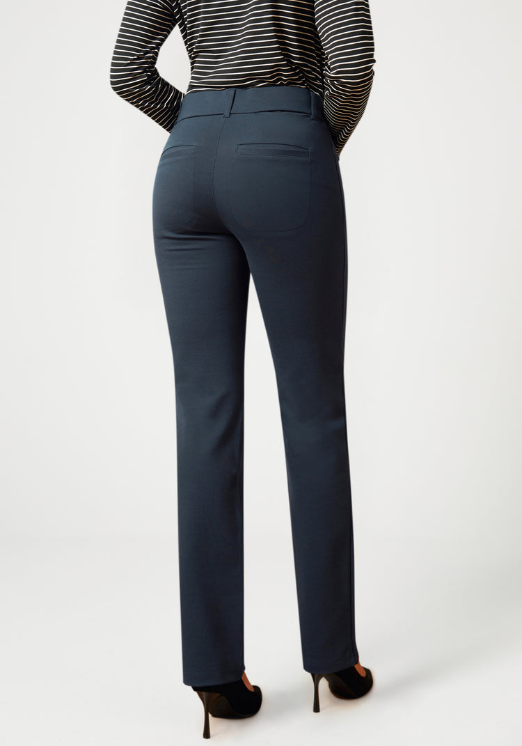 7-Pocket Dress Pant Yoga Pant | Straight (Navy)