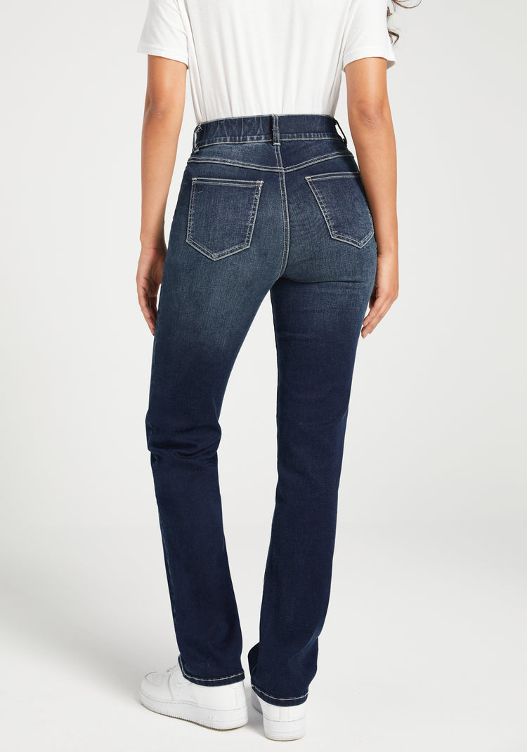 Signature Mid-Rise Denim | Straight (Roma Wash)