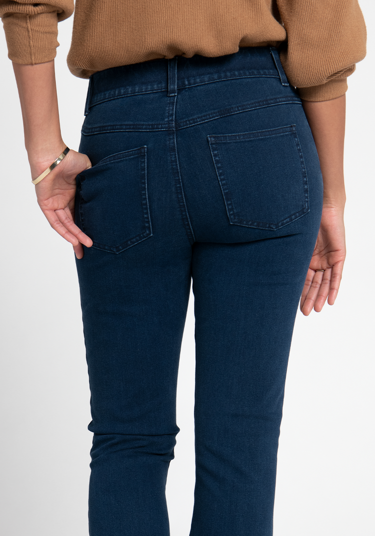 Signature Mid-Rise Denim | Bootcut (Dark Indigo)