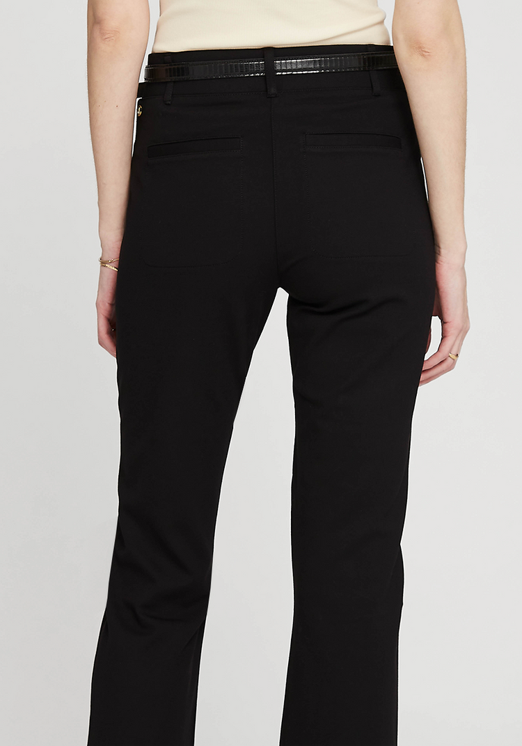 Easy Crop Trouser | Straight (Black)