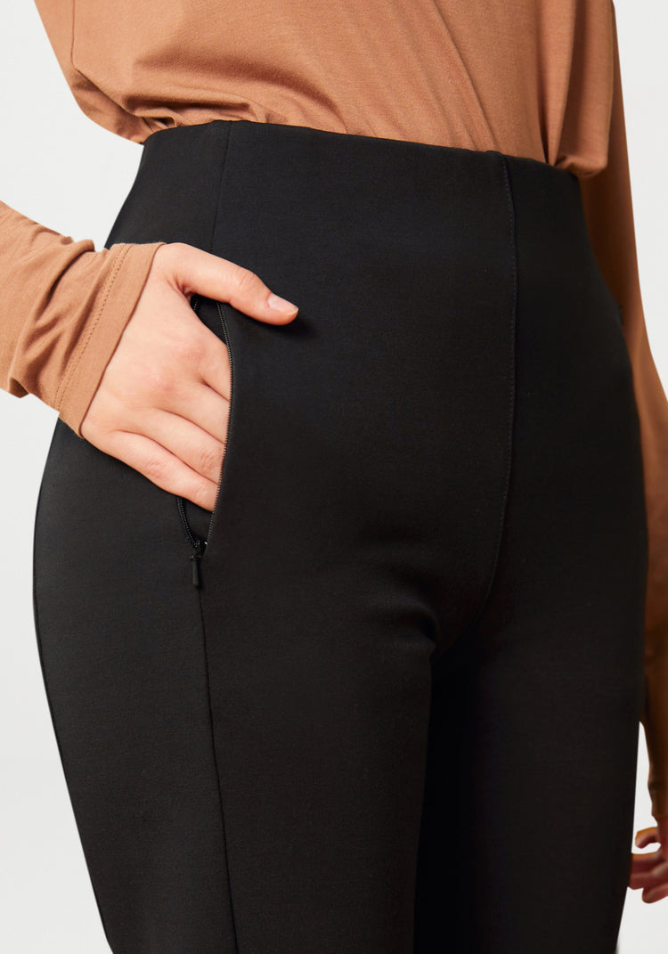 Monroe Crop Trouser | Straight (Black)