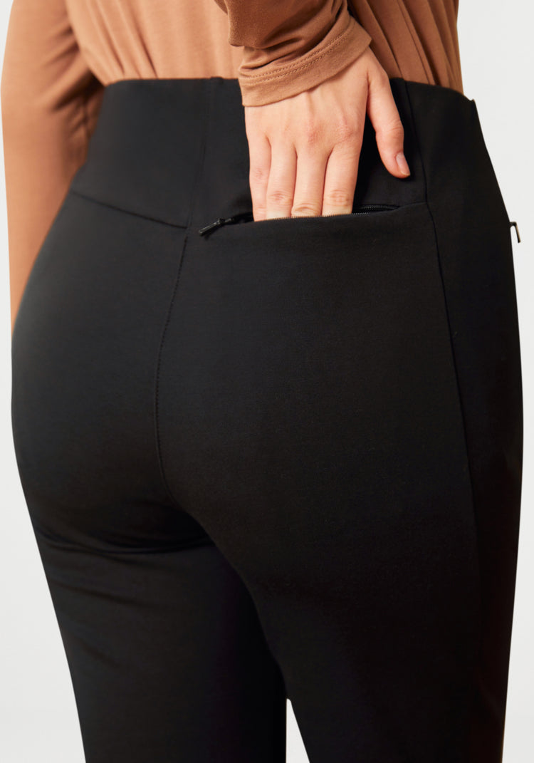 Monroe Crop Trouser | Straight (Black)