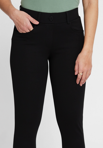 7-Pocket Dress Pant Yoga Pant | Skinny (Black) | Betabrand