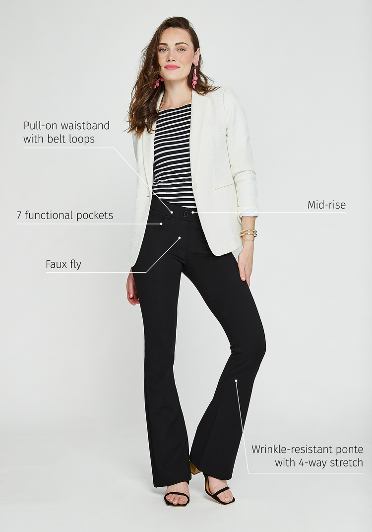 Dress pant yoga pants with pockets online