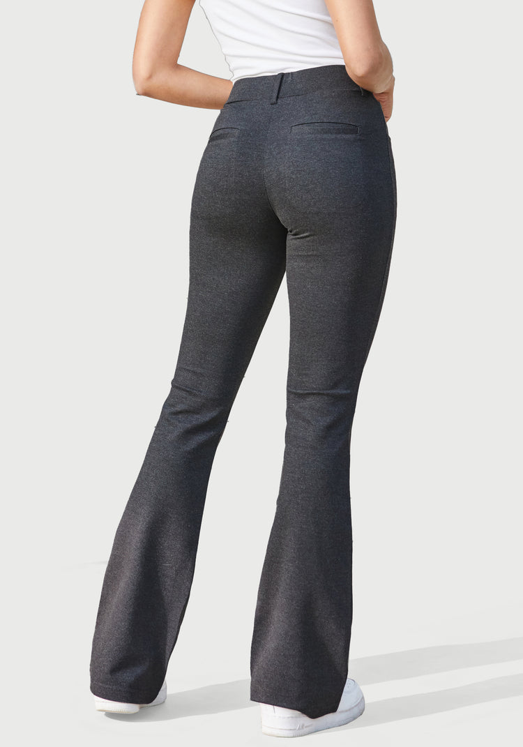 7-Pocket Dress Pant Yoga Pant | Bootcut (Charcoal)