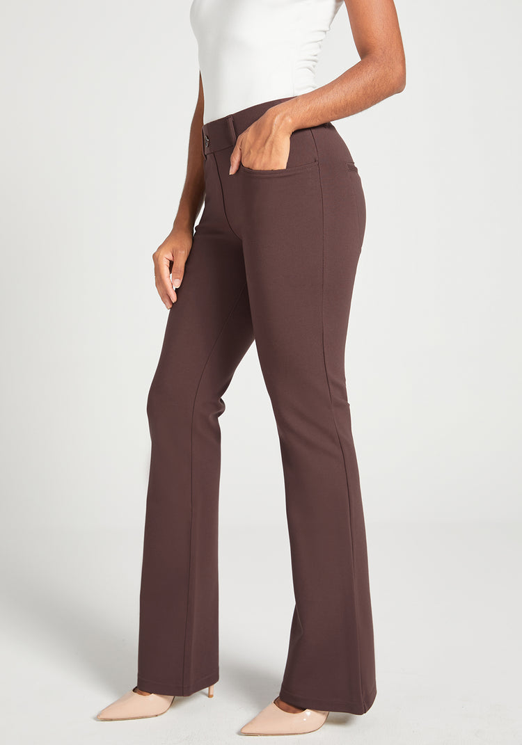 7 Pocket Dress Pant Yoga Pant Bootcut Cherrywood Betabrand