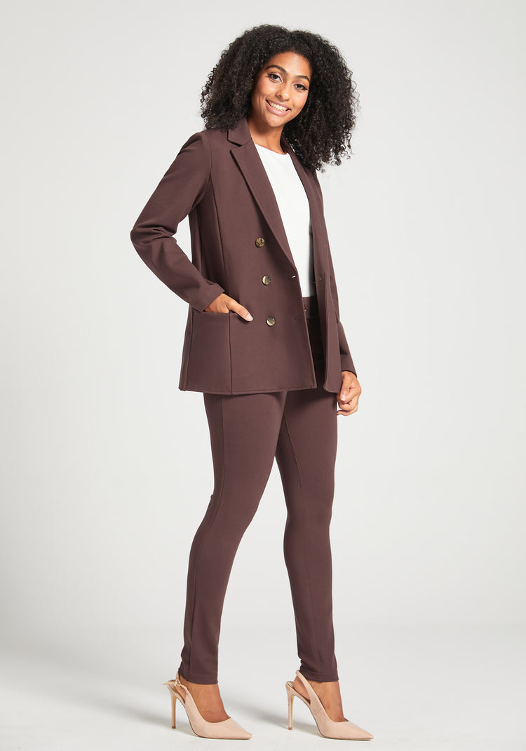 7-Pocket Dress Pant Yoga Pant | Skinny (Cherrywood)