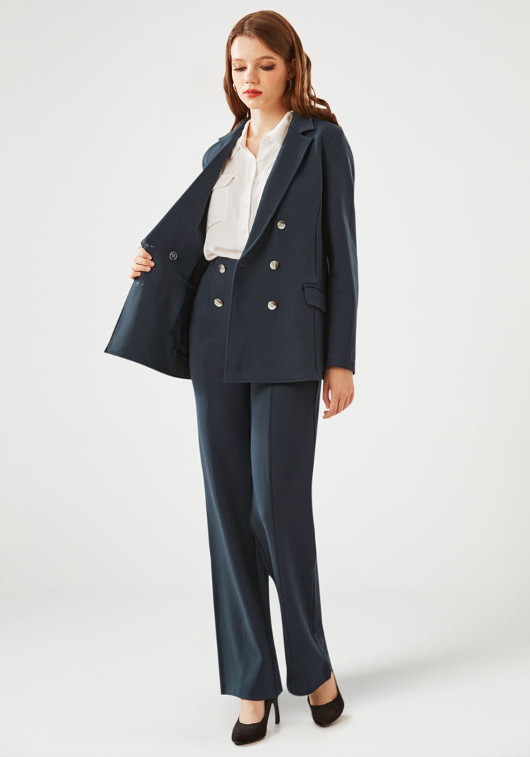 Double Breasted Blazer (Navy)