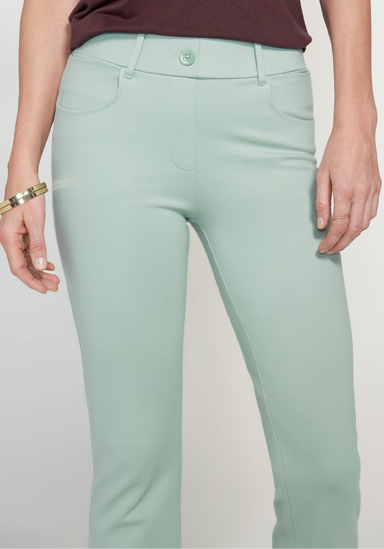 7-Pocket Dress Pant Yoga Pant | Bootcut (Muted Mint)