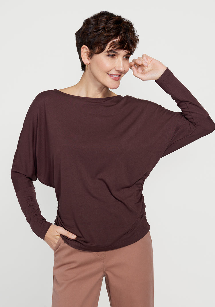 Kylie Dolman Top (Cherrywood)