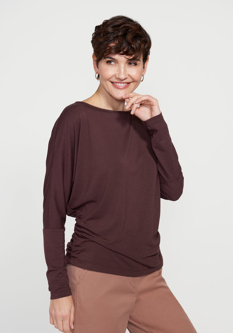 Kylie Dolman Top (Cherrywood)