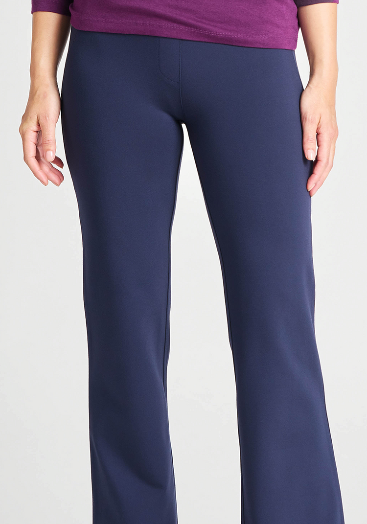 Boot-Cut | Two-Pocket Dress Pant Yoga Pants (Navy)