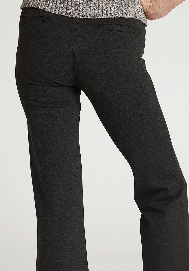 Boot-Cut | Classic Dress Pant Yoga Pant (Charcoal)