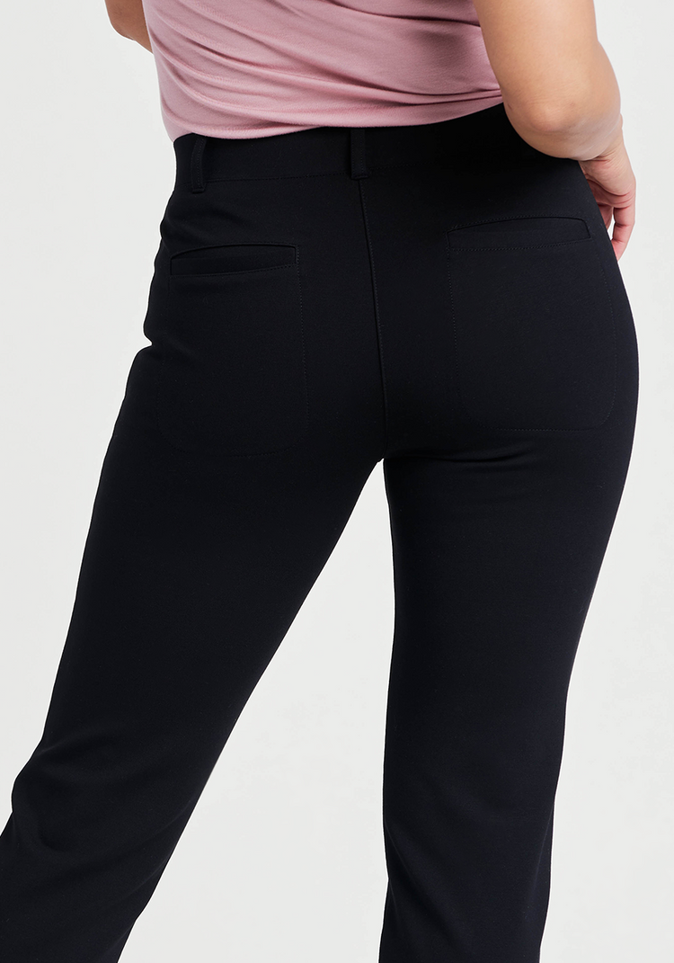 Straight-Leg | Classic Dress Pant Yoga Pant (Black)