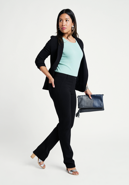Betabrand Bootcut Classic Dress Pant Yoga Pants Small Short Petite Black  Pull On Size undefined - $41 - From sandy