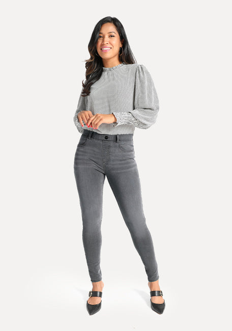 Gray skinny dress pants best sale