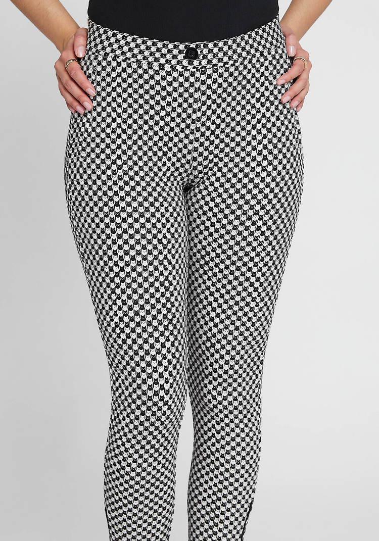 Skinny-Leg | Pencil Dress Pant Yoga Pants (Catstooth)