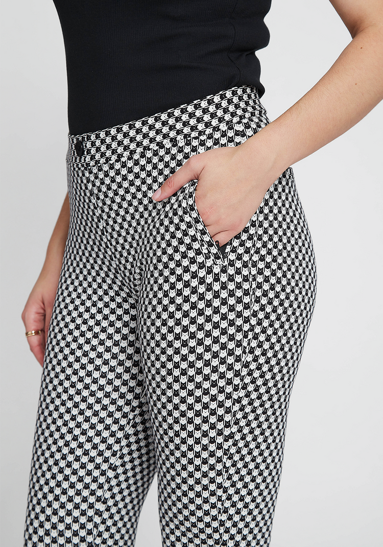 Skinny-Leg | Pencil Dress Pant Yoga Pants (Catstooth)